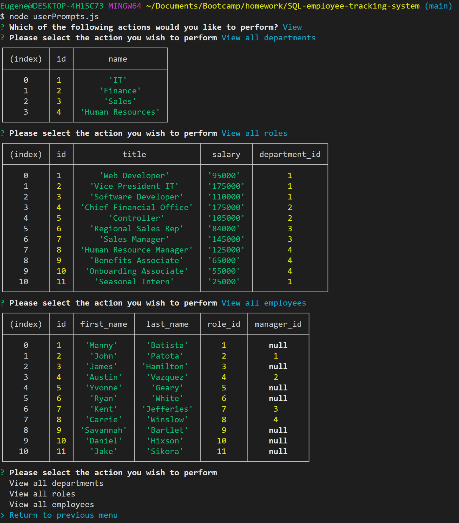 SQLemployeetrackingsystem