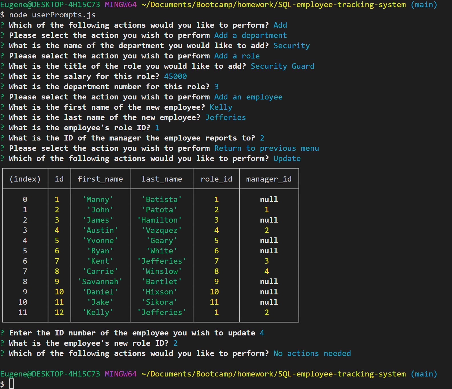 SQLemployeetrackingsystem
